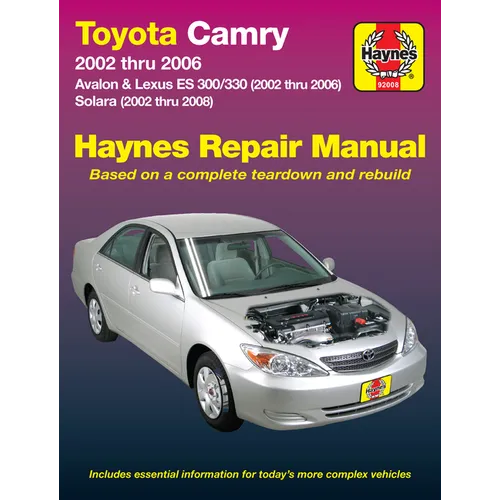 Toyota Camry, Avalon & Lexus Es 300/330 2002-06 & Toyota Solara 2002-08