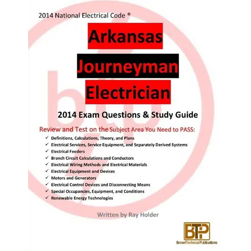 Arkansas 2014 Journeyman Electrician Study Guide