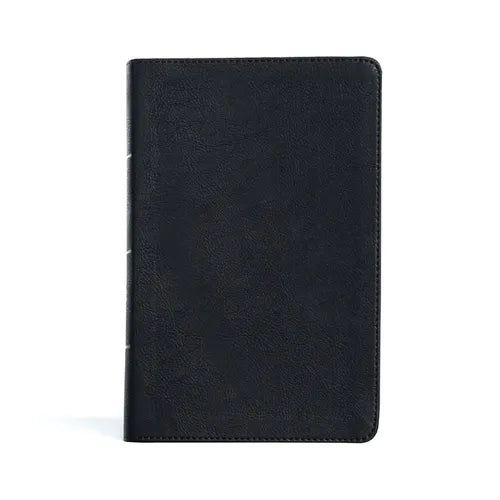 CSB Large Print Personal Size Reference Bible, Black Leathertouch, Indexed