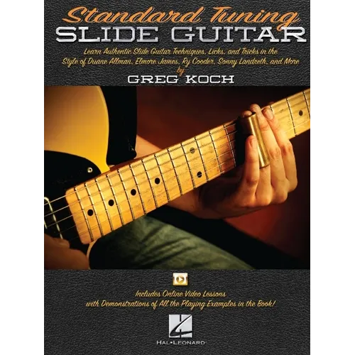 Standard Tuning Slide Guitar Book/Online Media