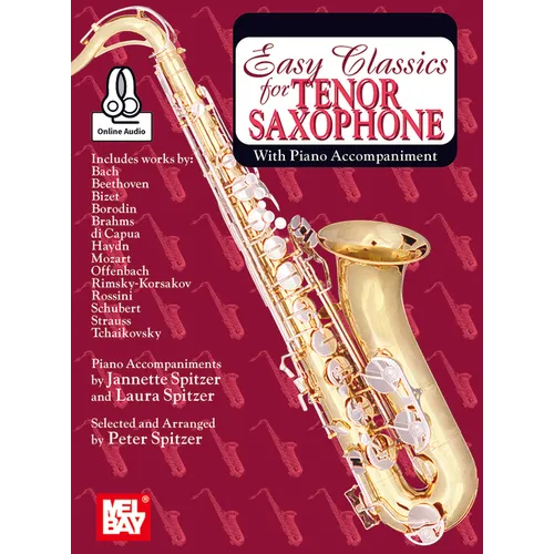 Easy Classics for Tenor Saxophone - With Piano Accompaniment