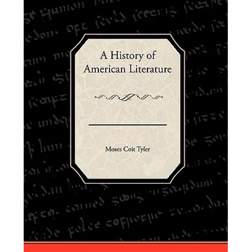 A History of American Literature