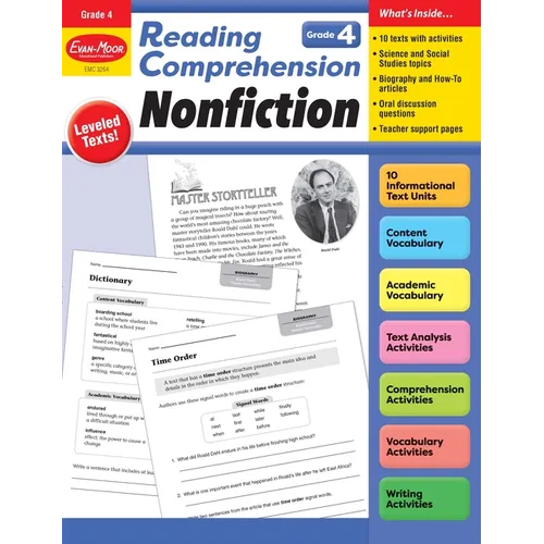 Reading Comprehension: Nonfiction, Grade 4 Teacher Resource