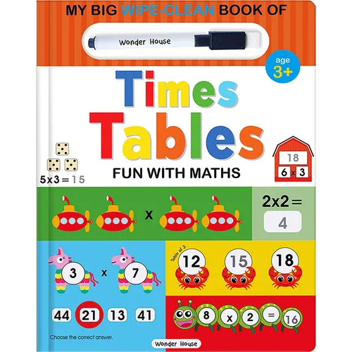 My Big Wipe and Clean Book of Times Tables for Kids: Fun with Maths