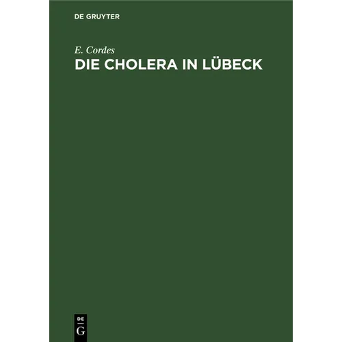 Die Cholera in Lübeck