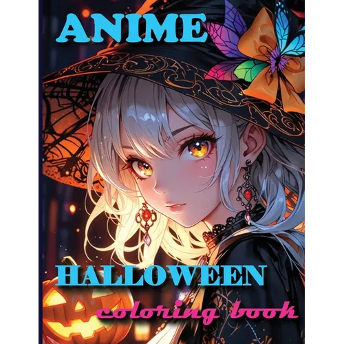 Anime Halloween Coloring Book