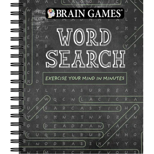 Brain Games - Word Search (Chalkboard #1): Exercise Your Mind in Minutes Volume 1