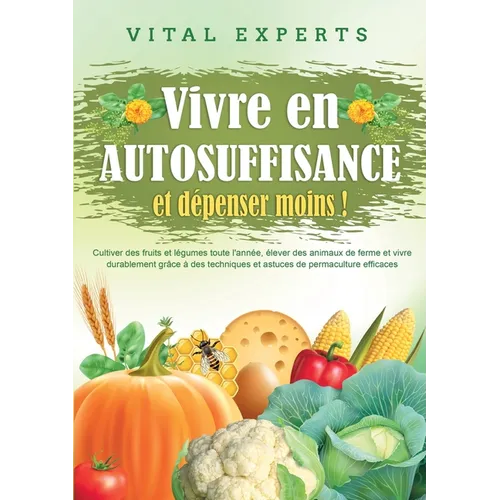 Vivre en AUTOSUFFISANCE et dépenser moins !: Cultiver des fruits et légumes toute l'année, élever des animaux de ferme et vivre durablement grâce à de