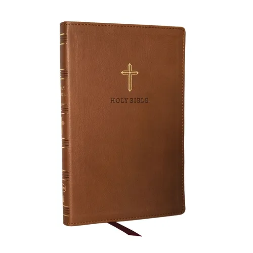 KJV Holy Bible: Ultra Thinline, Brown Leathersoft, Red Letter, Comfort Print: King James Version