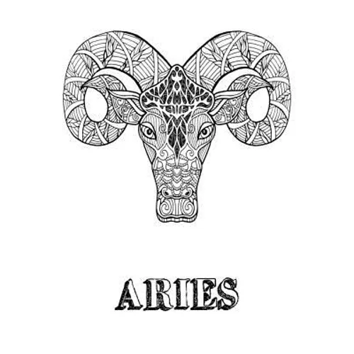 Aries: Coloring Book With Three Different Styles of All Twelve Zodiac Including Symbols, Signs and Patterns. 36 Coloring Pages. 8.5 x 11