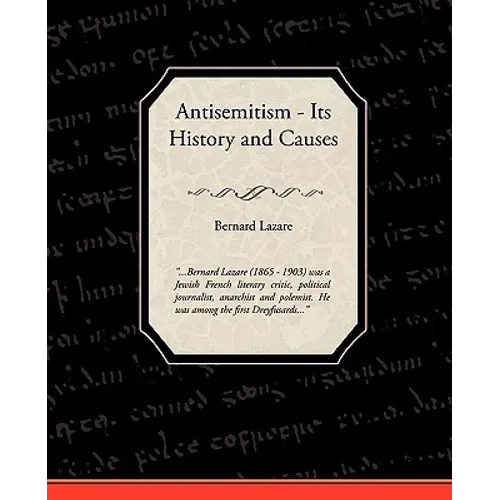 Antisemitism - Its History and Causes