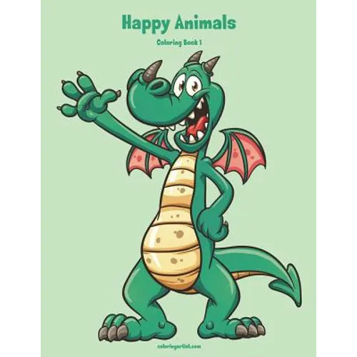 Happy Animals Coloring Book 1