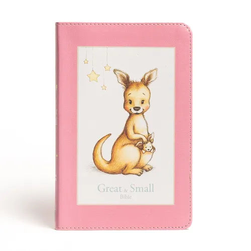 CSB Great and Small Bible, Pink Leathertouch: A Keepsake Bible for Babies