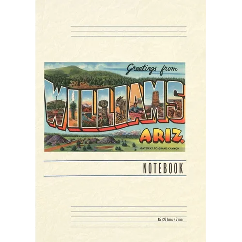 Vintage Lined Notebook Greetings from Williams