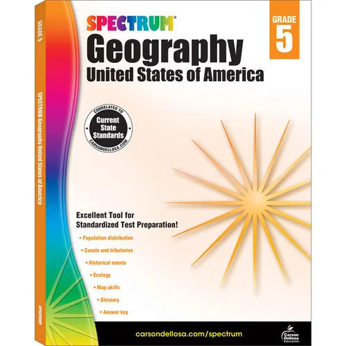 Spectrum Geography, Grade 5: United States of America Volume 95