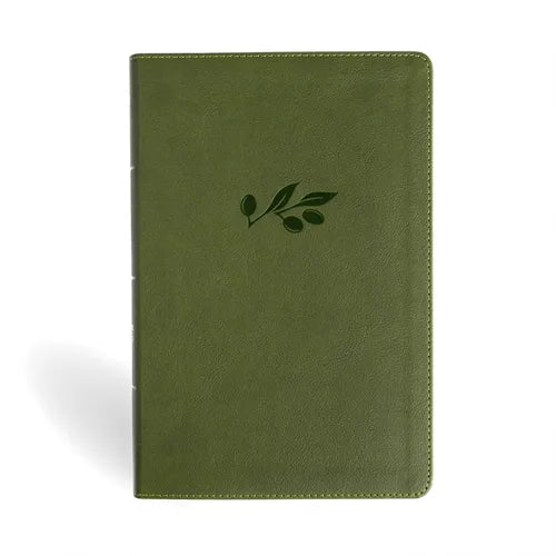 NASB Giant Print Reference Bible, Olive Leathertouch, Indexed