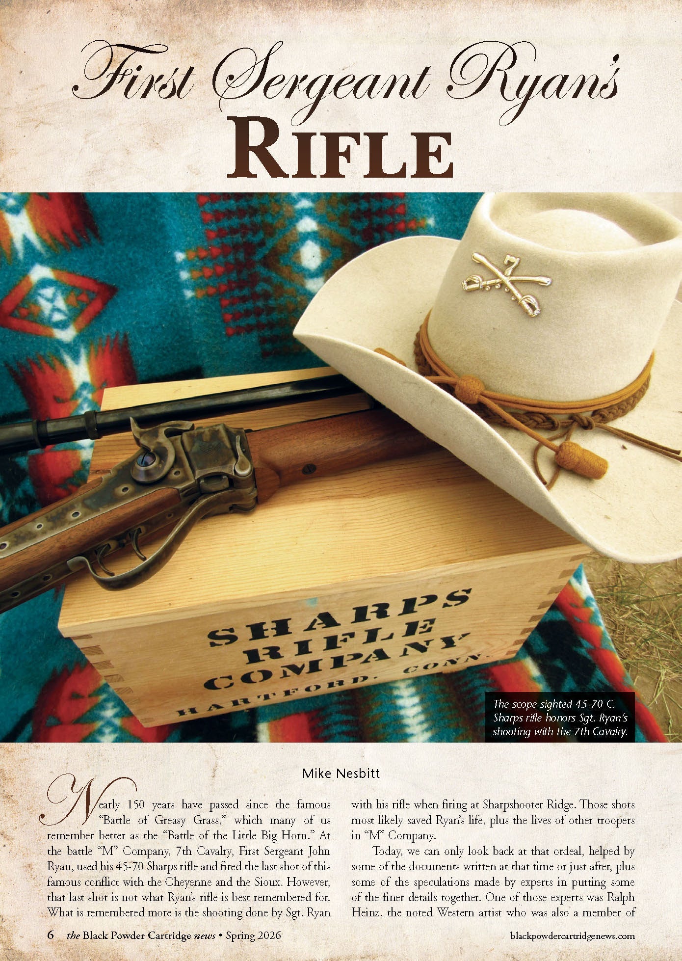 Black Powder Cartridge News - Spring 2026: First Sergeant Ryan’s Rifle, Tin Oxide Scale on Cast Bullets, Securing Buffalo Meat For Winter, .22 Rimfire Accuracy Guide, Reloading Hacks & More!