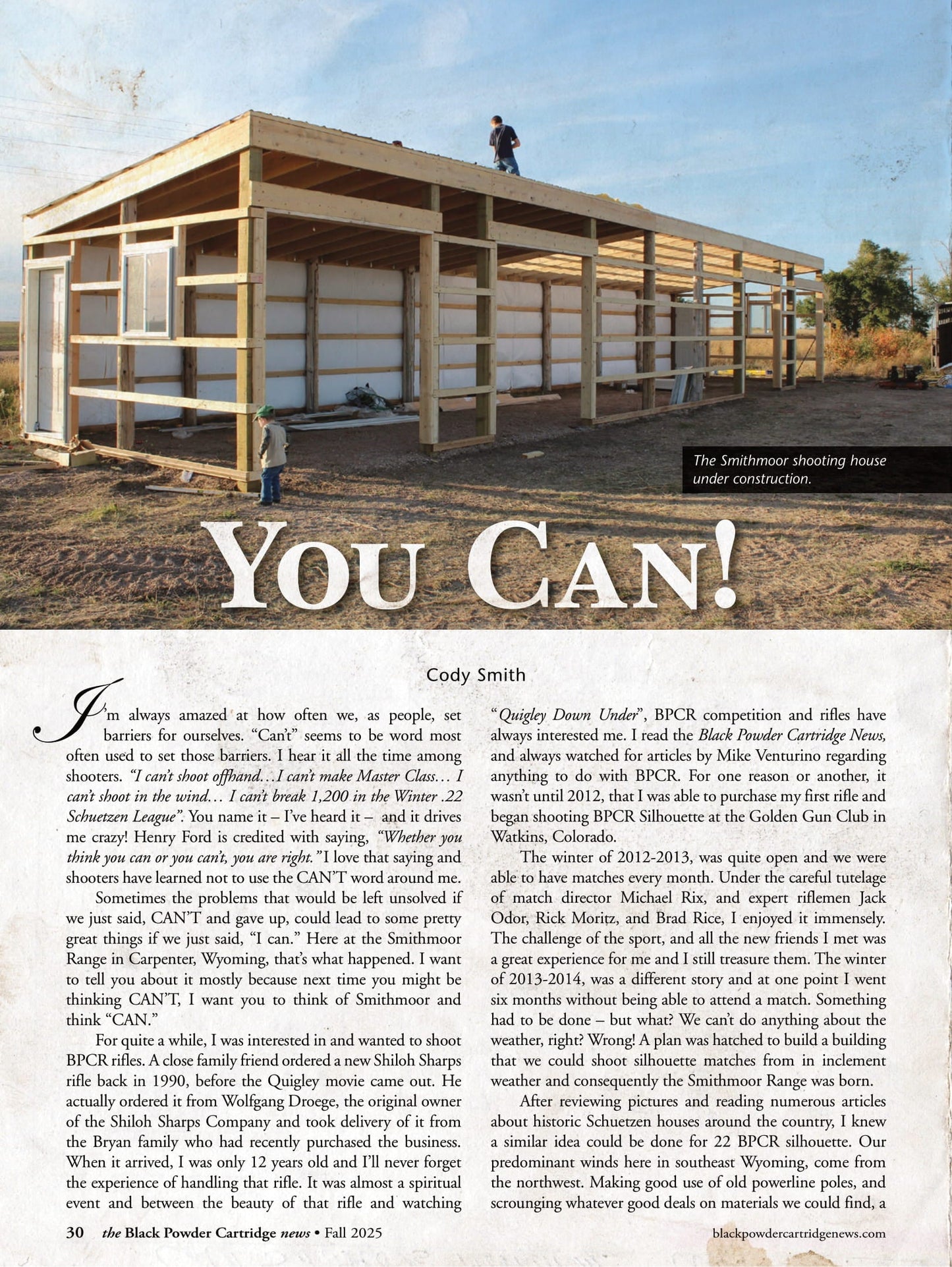 Black Powder Cartridge News - Fall 2025: Matthew Quigley Buffalo Rifle Match, Graph Your Sight Settings, Professor Charles E. Dwight’s Legacy, Maynard Centerfire Refile Reviews & More!