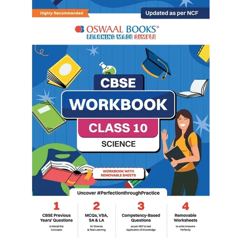 Oswaal CBSE Workbook Science Class 10 Updated as per NCF For better results For 2024 Exam