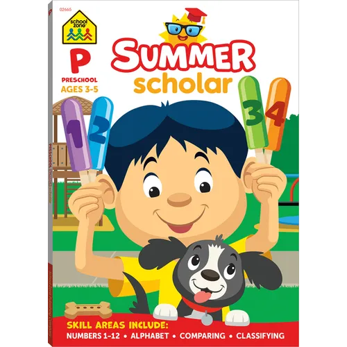 School Zone Preschool Summer Scholar Workbook
