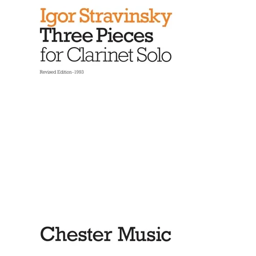 3 Pieces for Clarinet Solo