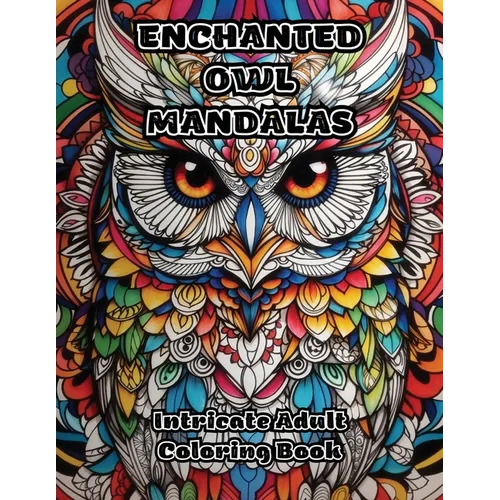 Enchanted Owl Mandalas: Intricate Adult Coloring Book