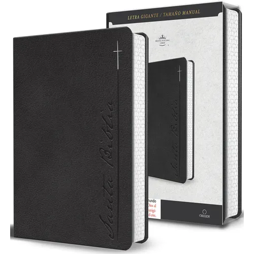 Biblia Rvr 1960 Letra Gigante, Símil Piel, Gris (Edición Cantos Pintados) / Spanish Bible Rvr 1960 Giant Print Handy Size Leathersoft Gray with Cross