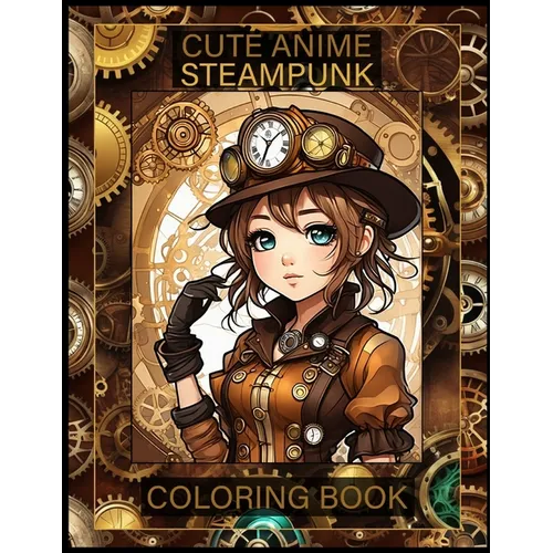 Cute Anime Steampunk Coloring Book