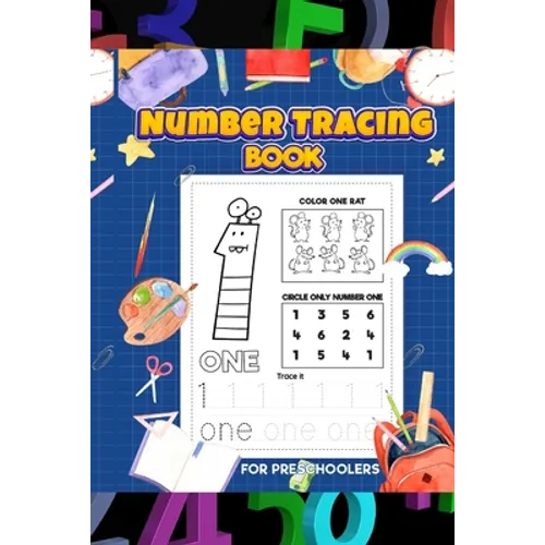 Number tracking book for preschoolers