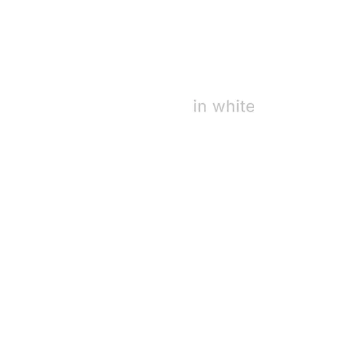 in white