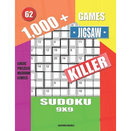 1,000 + Games jigsaw killer sudoku 9x9: Logic puzzles medium levels
