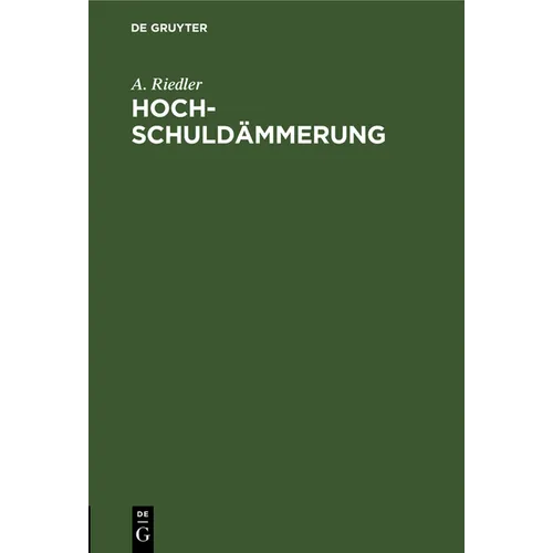 Hochschuldämmerung