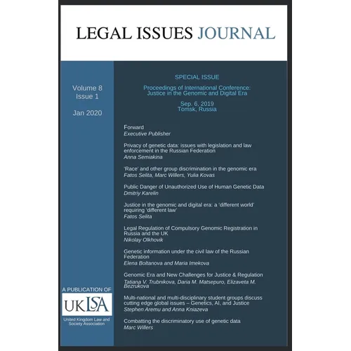 Legal Issues Journal 8(1)
