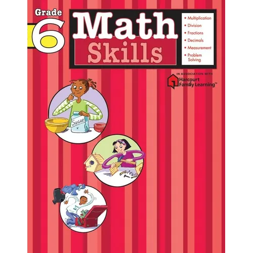 Math Skills: Grade 6 (Flash Kids Harcourt Family Learning)
