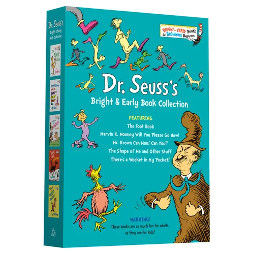 Dr. Seuss Bright & Early Book Boxed Set Collection: The Foot Book; Marvin K. Mooney Will You Please Go Now!; Mr. Brown Can Moo! Can You?, the Shape of