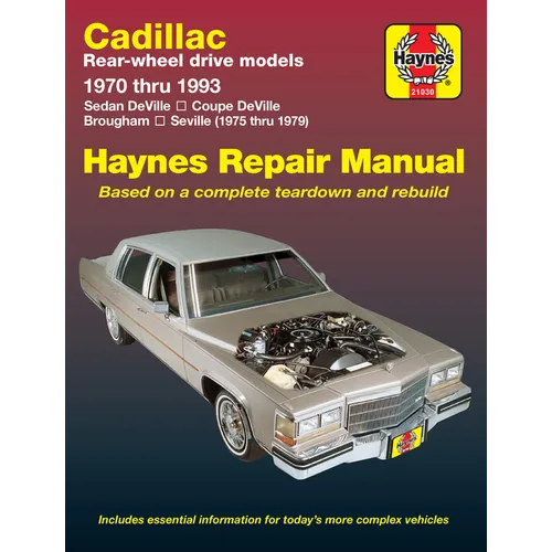Cadillac Rear Wheel Drive 1970-93