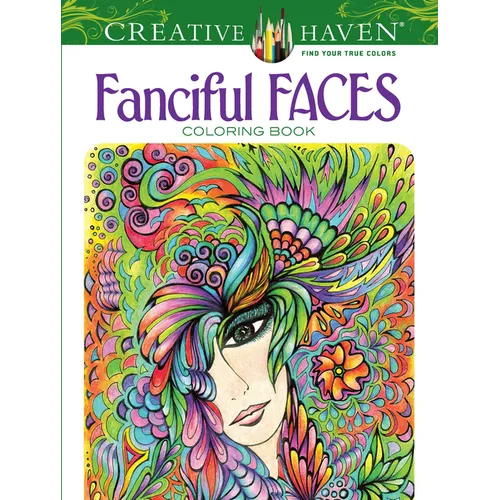 Creative Haven Fanciful Faces Coloring Book