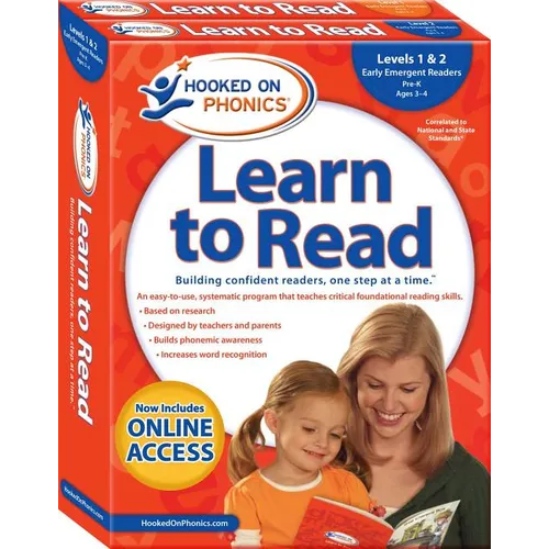 Hooked on Phonics Learn to Read - Levels 1&2 Complete: Early Emergent Readers (Pre-K Ages 3-4)