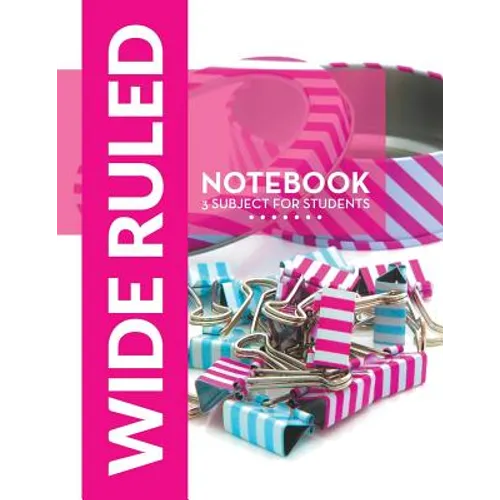 Wide Ruled Notebook - 3 Subject For Students