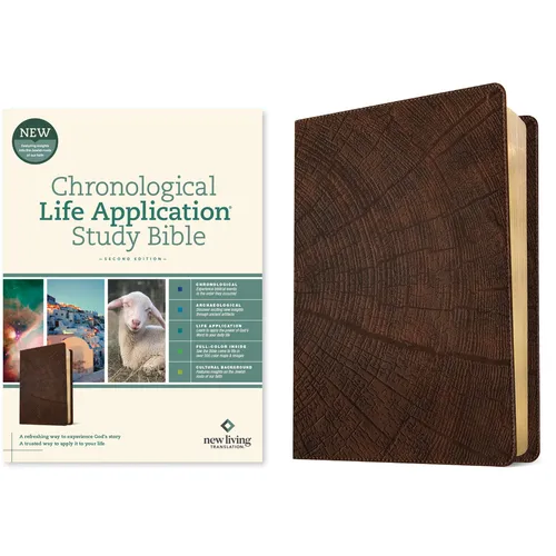 NLT Chronological Life Application Study Bible, Second Edition (Leatherlike, Heritage Oak Brown)