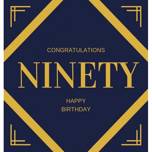 Happy 90th Birthday Guest Book (Hardcover): Happy 90th Birthday Guest book, party and birthday celebrations decor, memory book, ninety birthday, happy