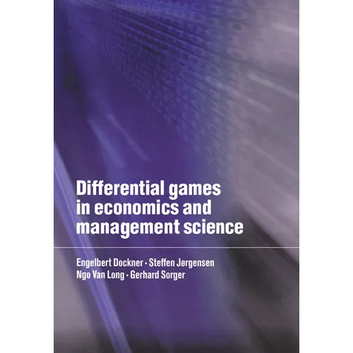 Differential Games in Economics and Management Science