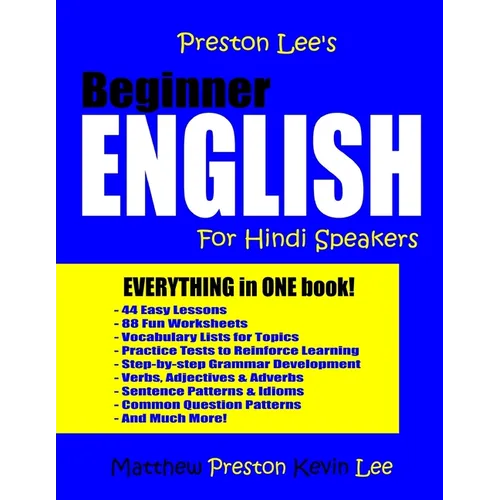Preston Lee's Beginner English For Hindi Speakers