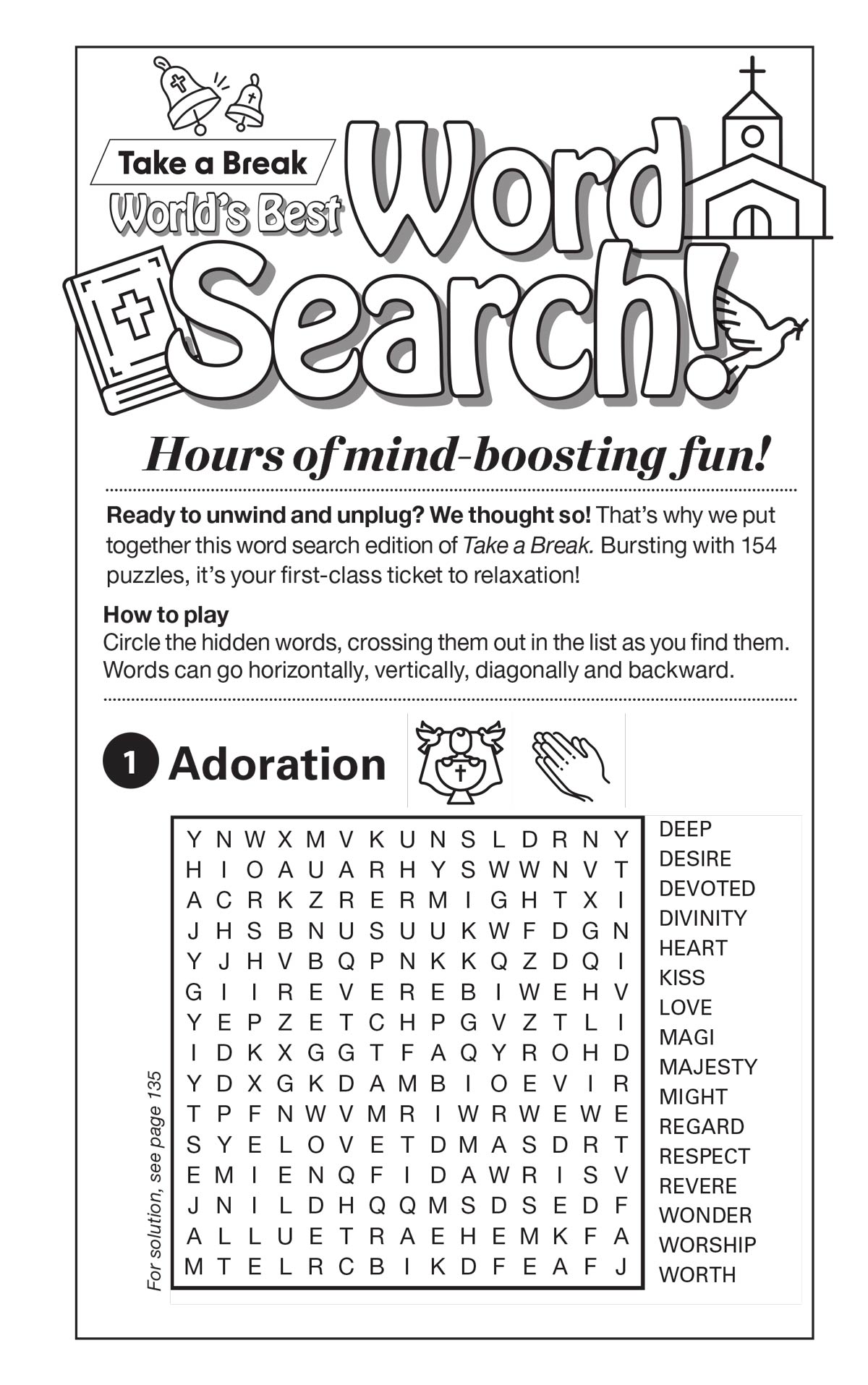 World's Best Puzzle - Word Search 25.02.28: Over 154 Puzzles, Religion-Themed, Faith-Based Puzzles, Spirituality, Great Gift For A Family Or Friend, Unwind & Sharpen Your Brain!