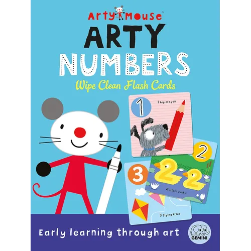 Arty Mouse Numbers Wipe Clean Flash Cards