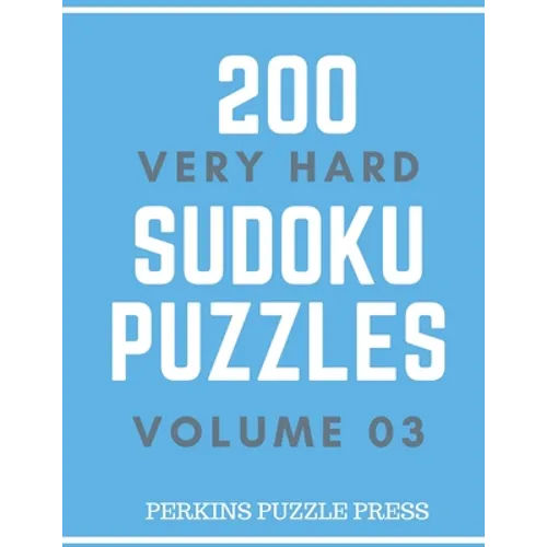 200 Very Hard Sudoku Puzzles Volume 03