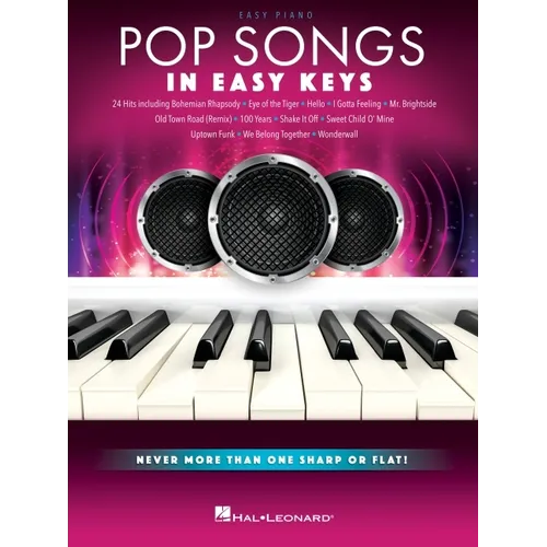 Pop Songs - In Easy Keys: 24 Hits Arranged with Never More Than One Sharp or Flat!