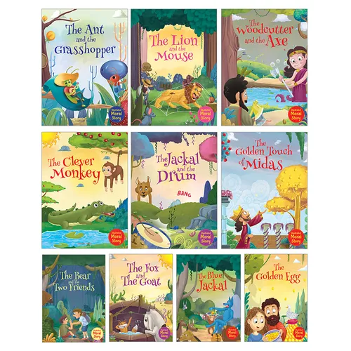 Illustrated Moral Stories (Collection of 10 Books)