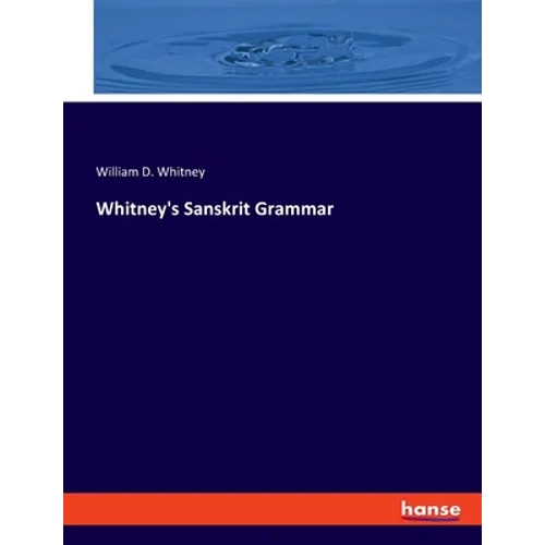 Whitney's Sanskrit Grammar