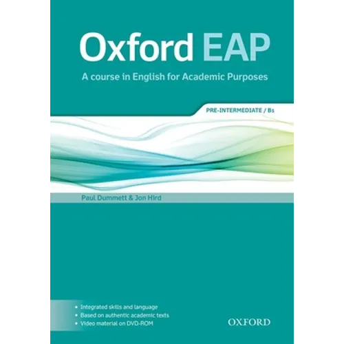 Oxford Eap Pre Intermediate Student Book and DVD ROM Pack